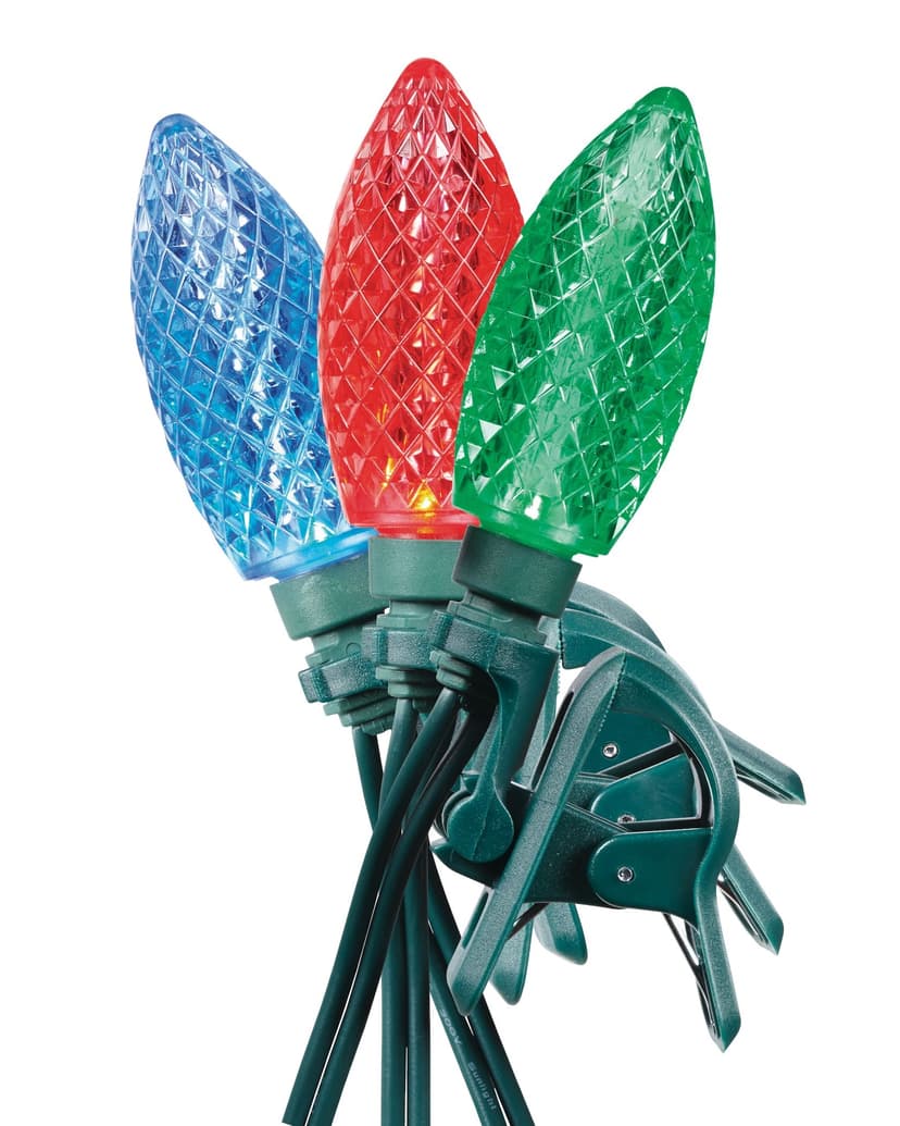 NOMA Quick-Clip 24 C9 LED Lights, Red/Green/Blue