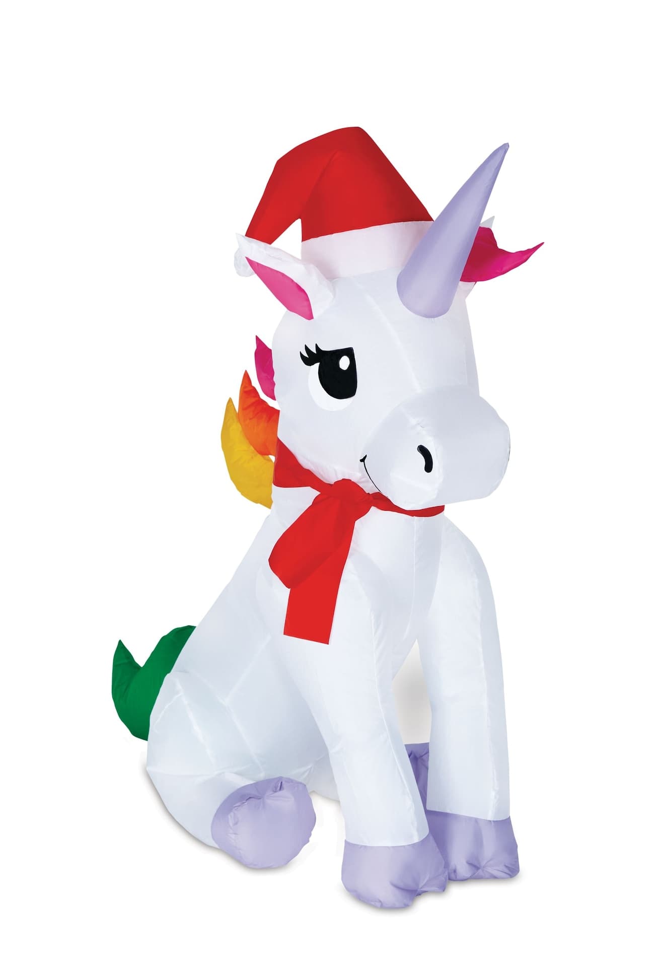 Gemmy Airblown® Inflatable Rainbow Unicorn Holiday Decoration, 3.5-ft