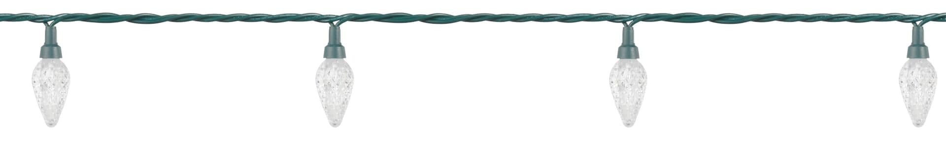 NOMA Advanced EverTough L35 C9 ED Christmas Lights 23-ft 4-in, Pure White