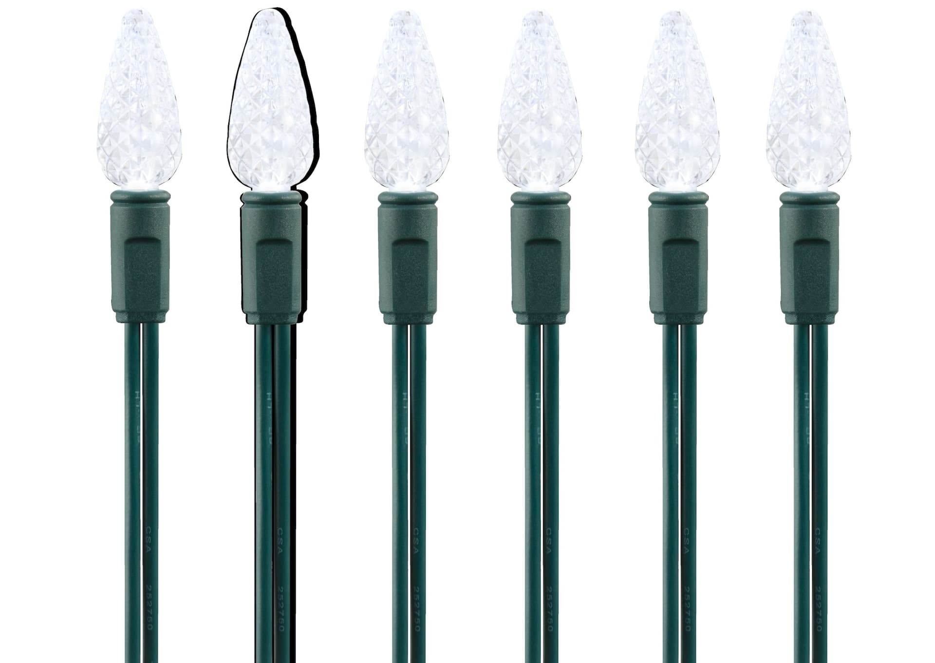 NOMA Advanced EverTough Weatherproof 70 Mini LED Christmas Lights, 23-ft 8-in, Pure White
