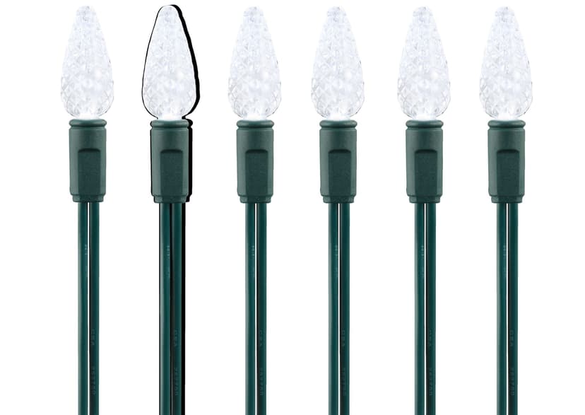 NOMA Advanced EverTough Weatherproof 70 Mini LED Christmas Lights, 23-ft 8-in, Pure White