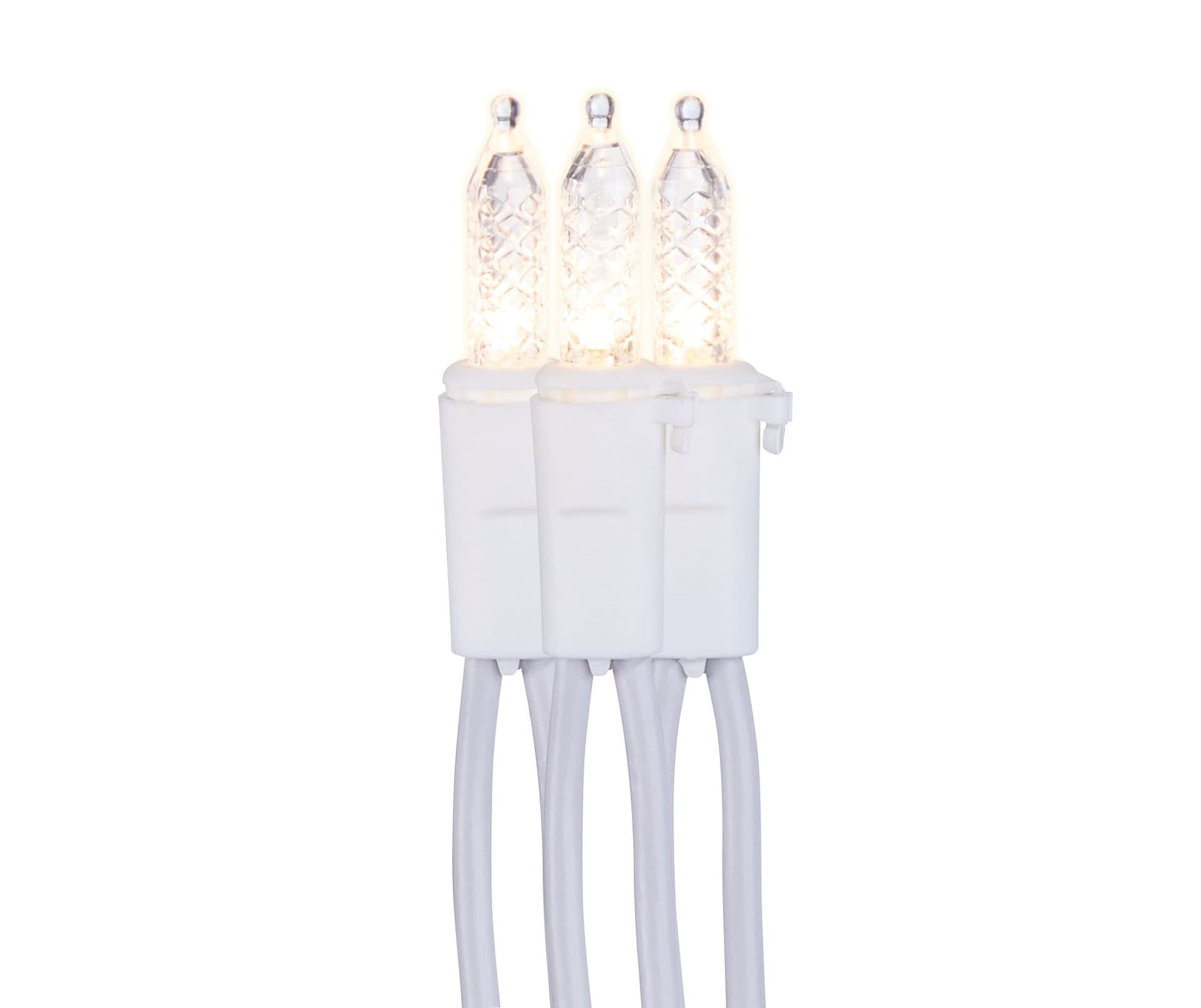 NOMA WinterGuard Outdoor Mini LED, Warm White/Clear, 7.2-m, 70-pc