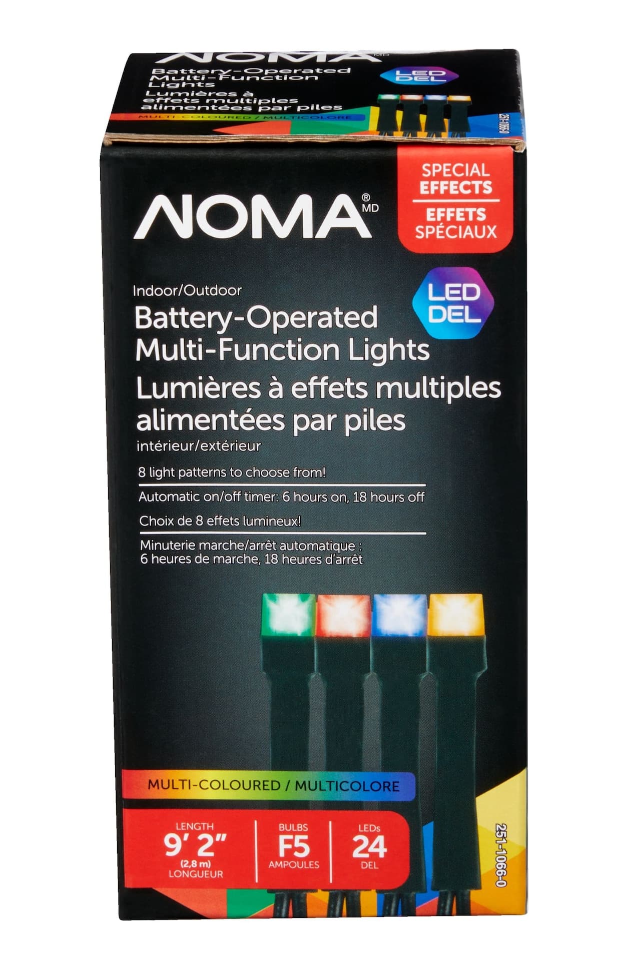 NOMA Battery-Operated 24 LED Christmas Lights, 9-ft 2"