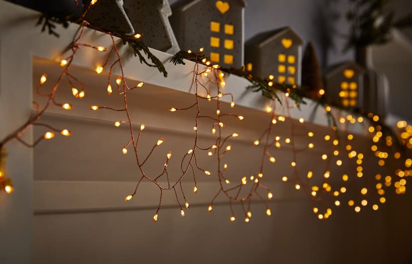 Noma Battery Operated Garland 150 Starry Lights, Warm White