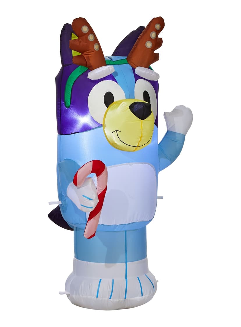 Airblown Bluey with Antlers, 3.5-ft