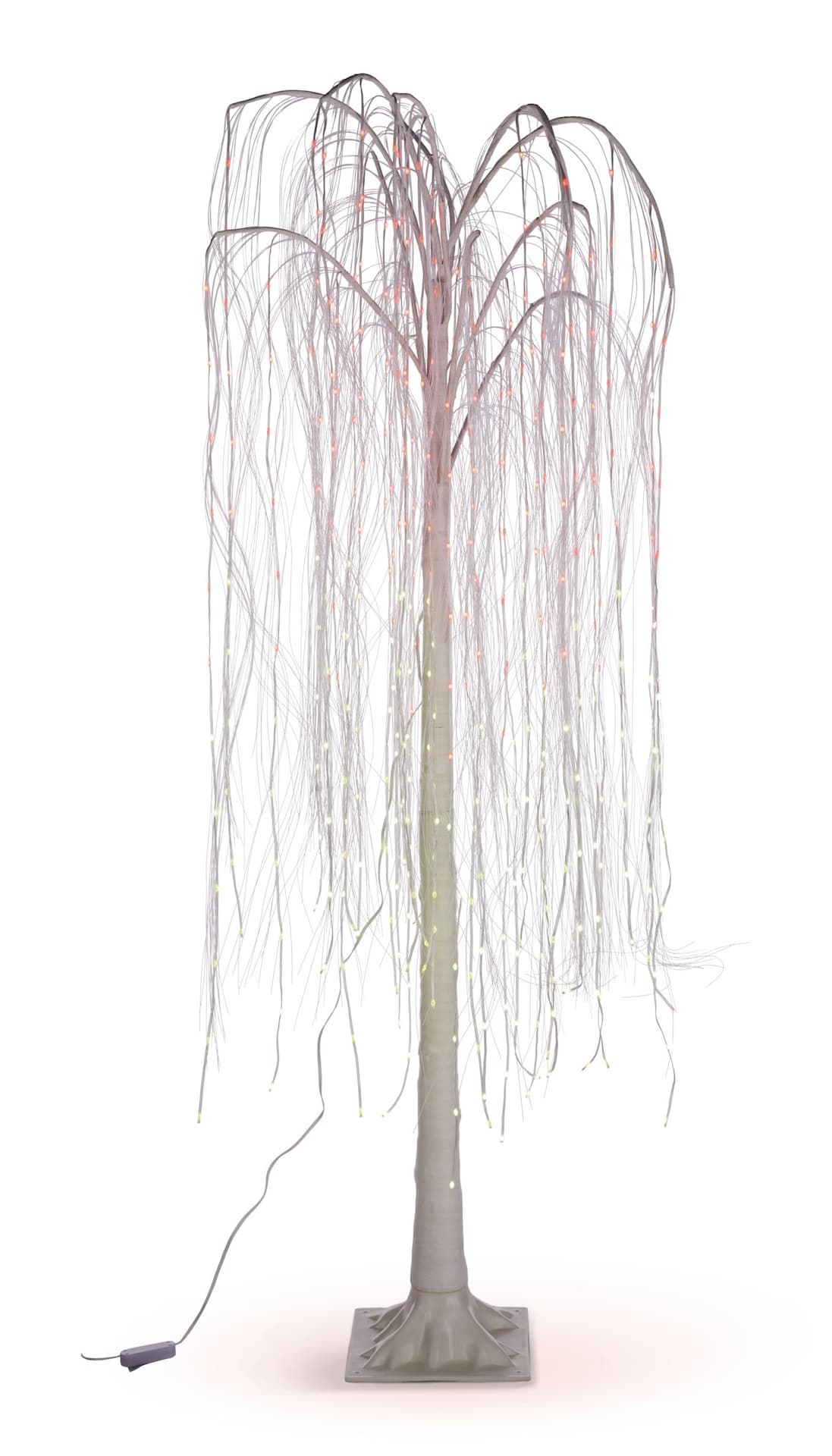 CANVAS Pre-Lit Indoor/Outdoor Colour-Changing LED Lights Weeping Willow Christmas Tree, 7-ft