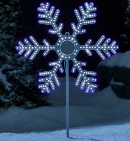 NOMA Ultra-Bright Animated Twinkling Snowflake
