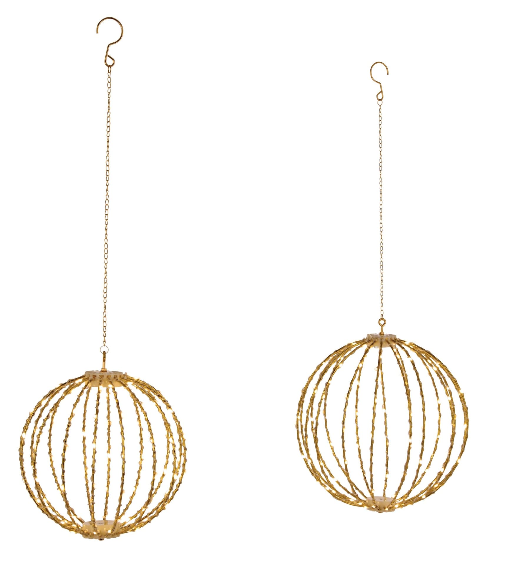 CANVAS Indoor/Outdoor Twinkling Ball Ornament Set, 2-pc