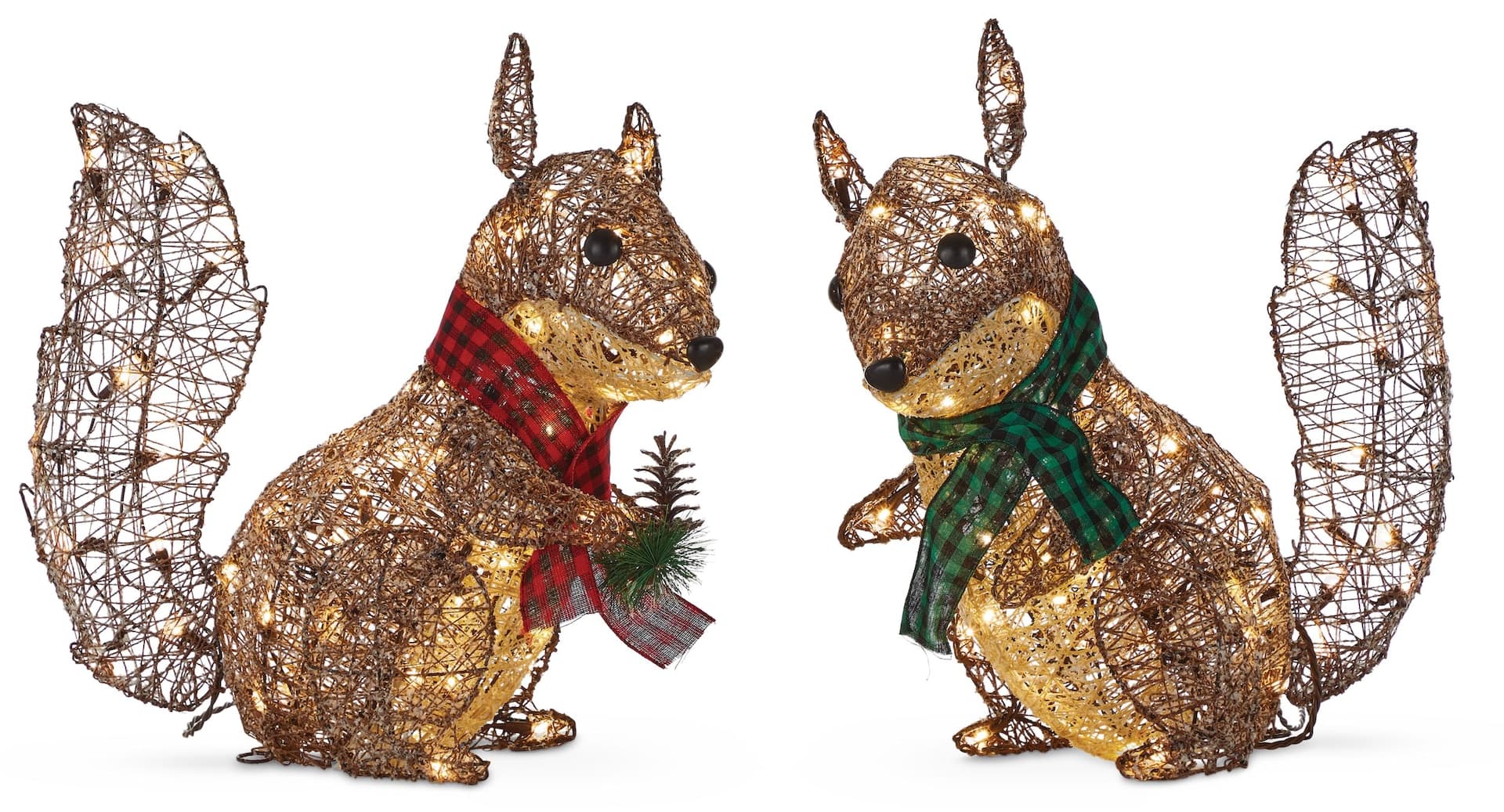 CANVAS Canadian Cabin Squirrels, Jack and Joey, 22-in