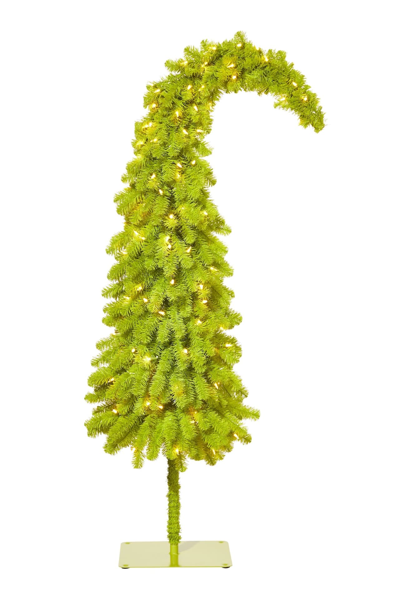 For Living Pre-Lit Indoor Crumpit Christmas Tree, 110 LED Lights, 4.5-ft