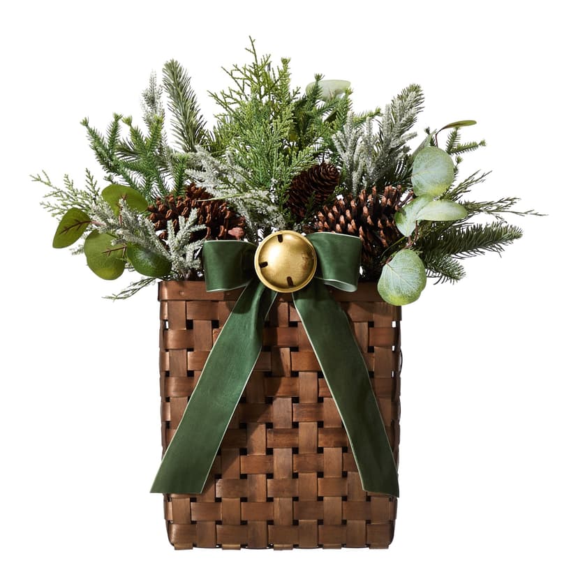 CANVAS Indoor Greenery Hanging Basket with Bells
