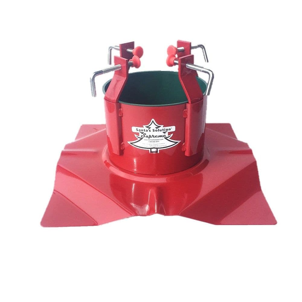 Santa Solutions Supreme Heavy Duty Metal Tree Stand with 5-L Water Reservoir, Up to 11-ft Real Trees