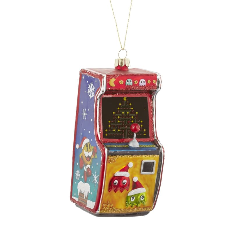 CANVAS Brights Collection Glass Decoration Pacman Christmas Ornament, 135-mm