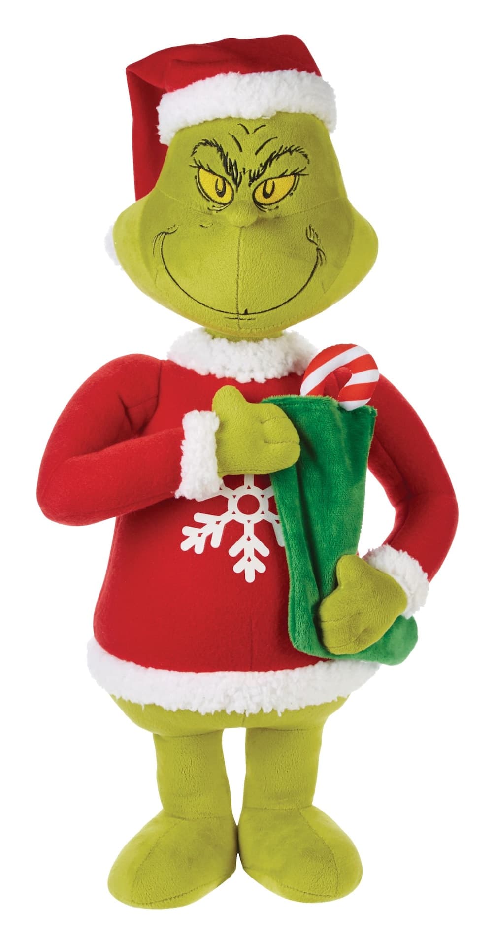 Christmas Decoration Grinch Greeter, Green, 24-in