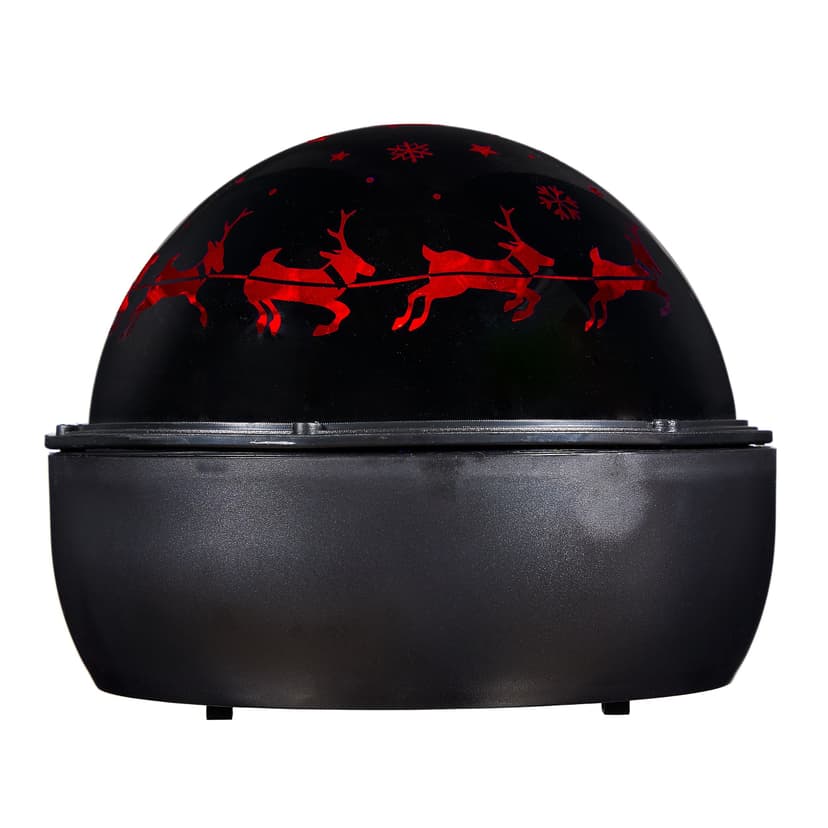 Gemmy Lightshow Santa with Sleigh LED ShadowLights Projector, Green & Red