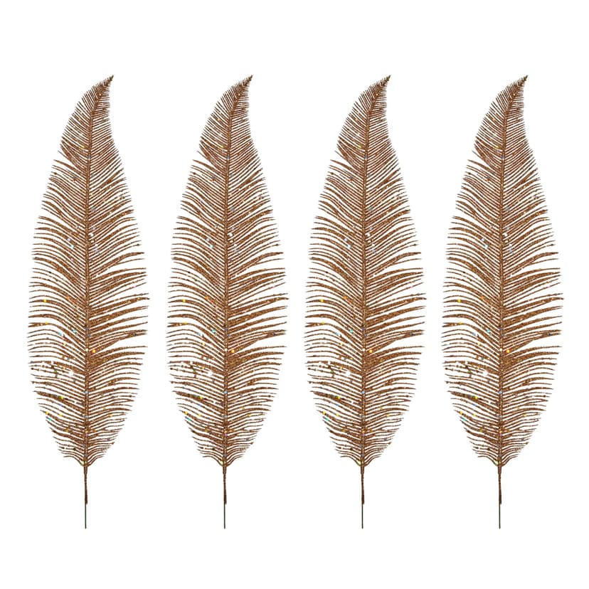 CANVAS Gold Collection Christmas Feather Décor, 18-in, 4-pk