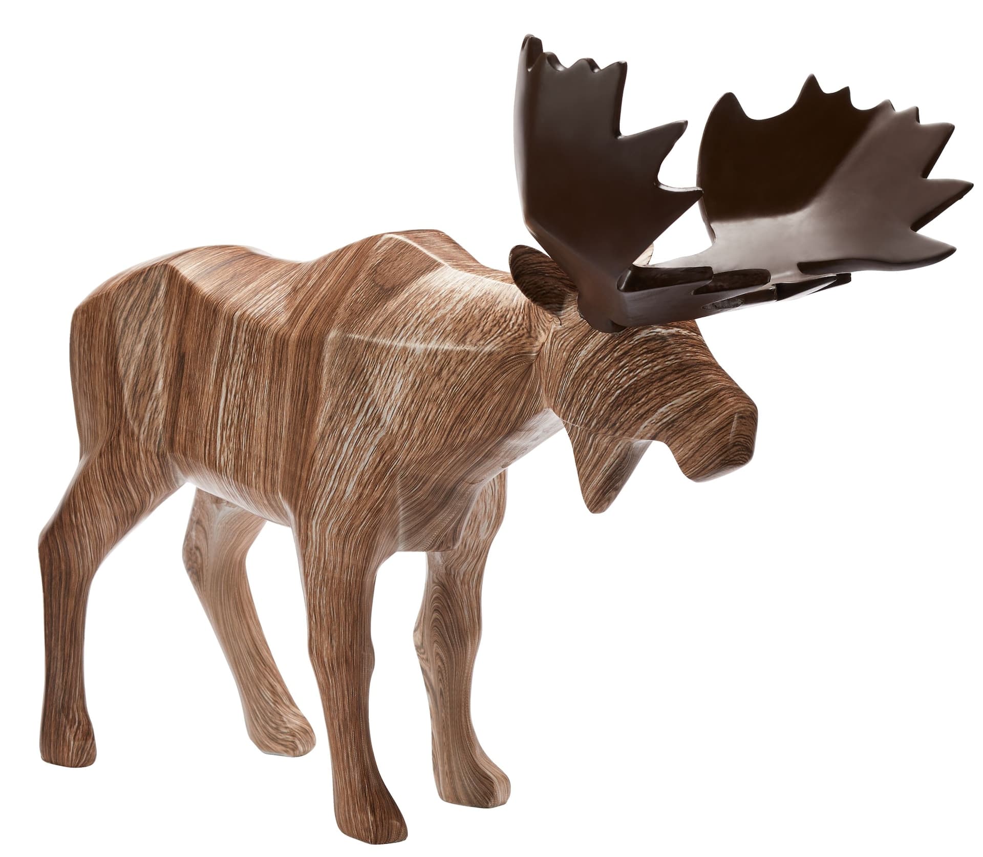 CANVAS Wooden Christmas Moose Décor, 17-in