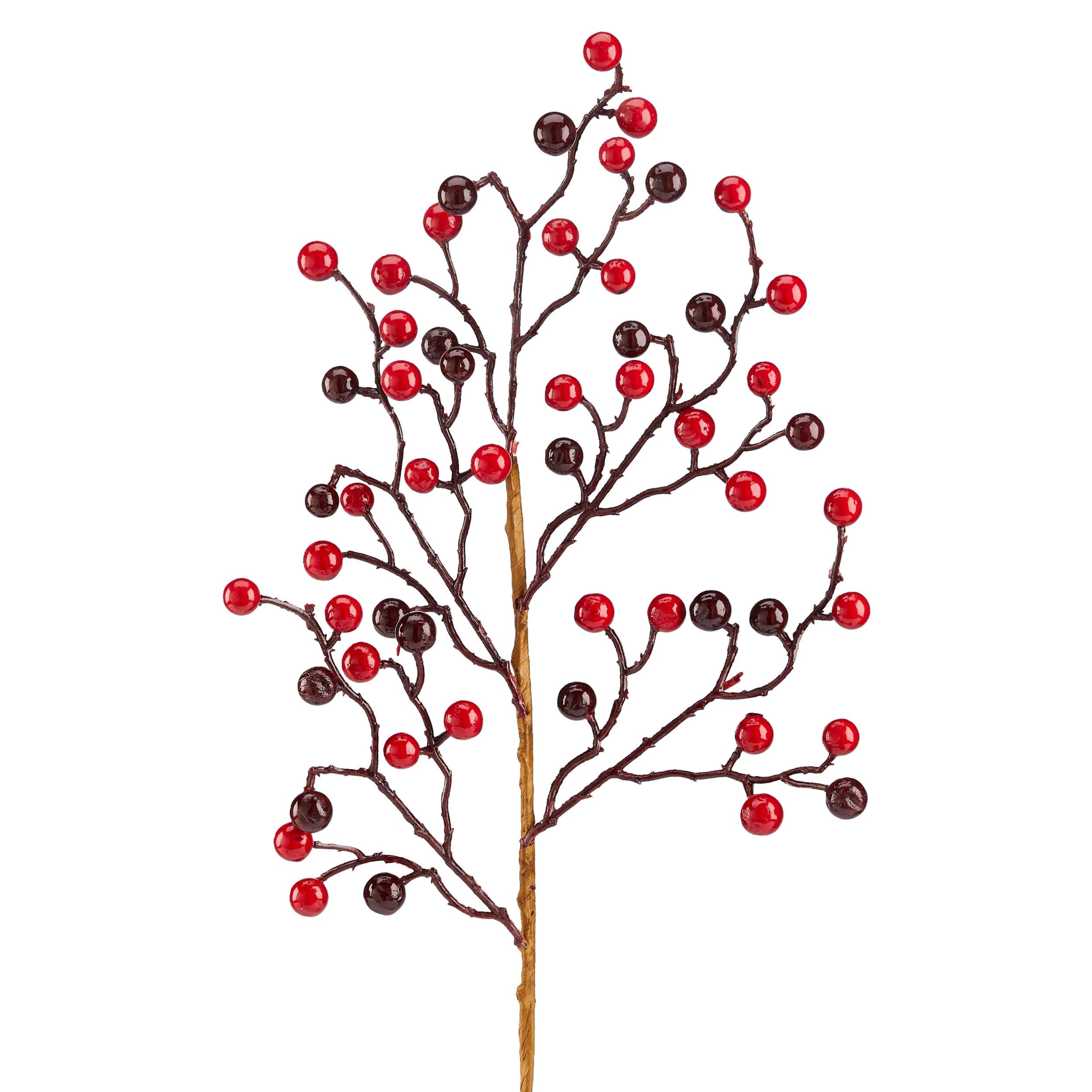 CANVAS Christmas Decoration Cranberry Spray, Red, 26-in