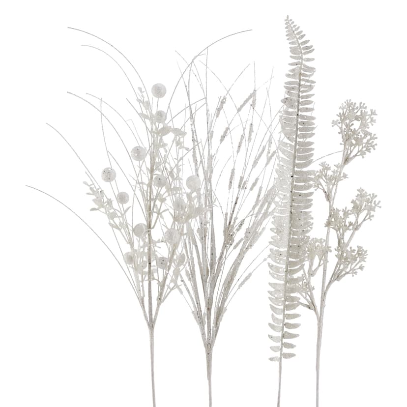 CANVAS Christmas Decoration Spray Bundle, White, 27 1/2-in