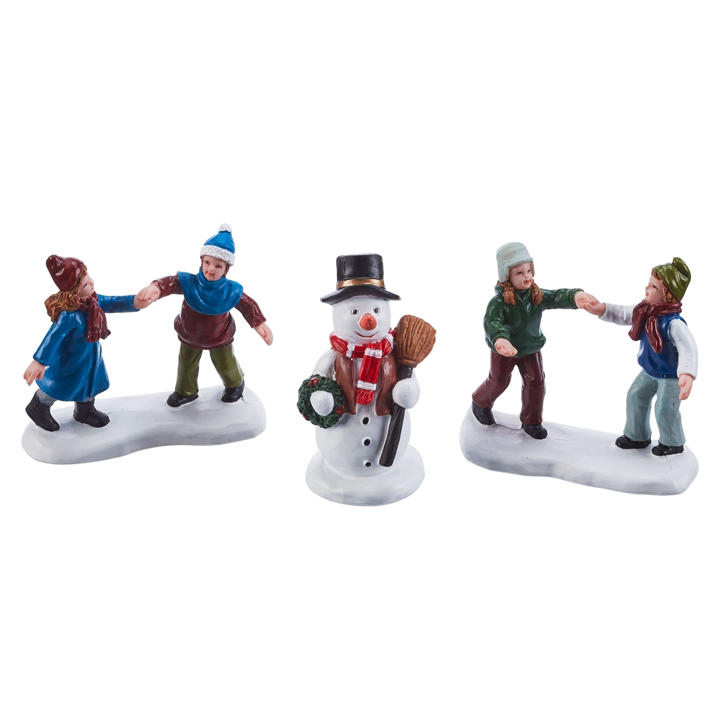 For Living Christmas Decoration Village Outdoor Snow Accessory Set, 3-pc