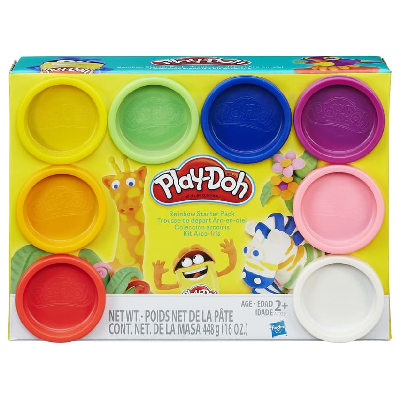 Play-Doh Rainbow 8 Colour Starter Pack Molding Material For Toddlers & Kids, Ages 2+