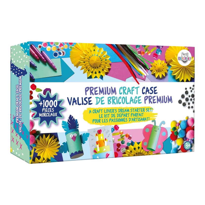 Danawares Premium Craft Case, A Craft Lover's Dream Starter Set with 1000+ Pieces