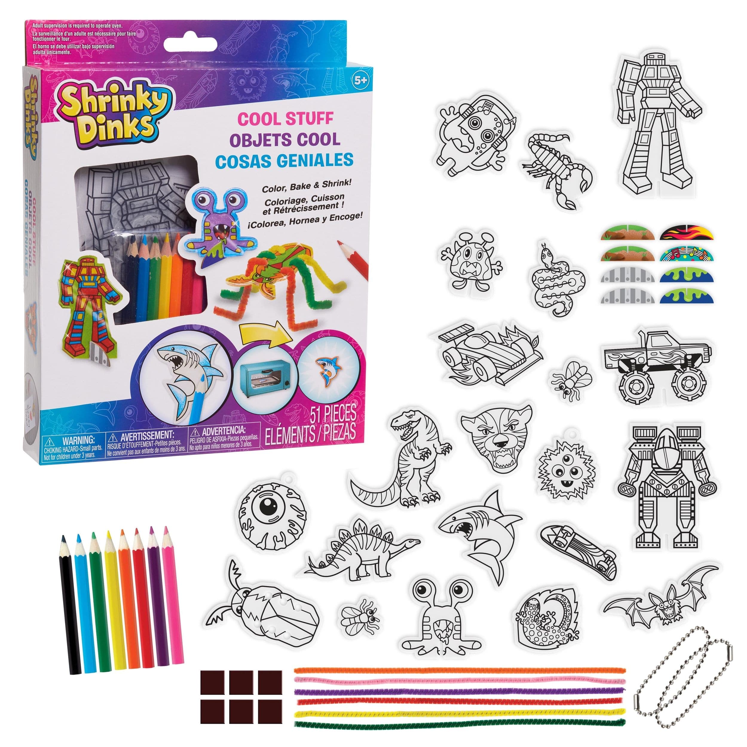 Shrinky Dinks Cool Stuff Activity Set, 51-pc