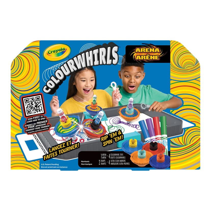 Crayola Colourwhirls 4-Player Arena Set for Ages 6+
