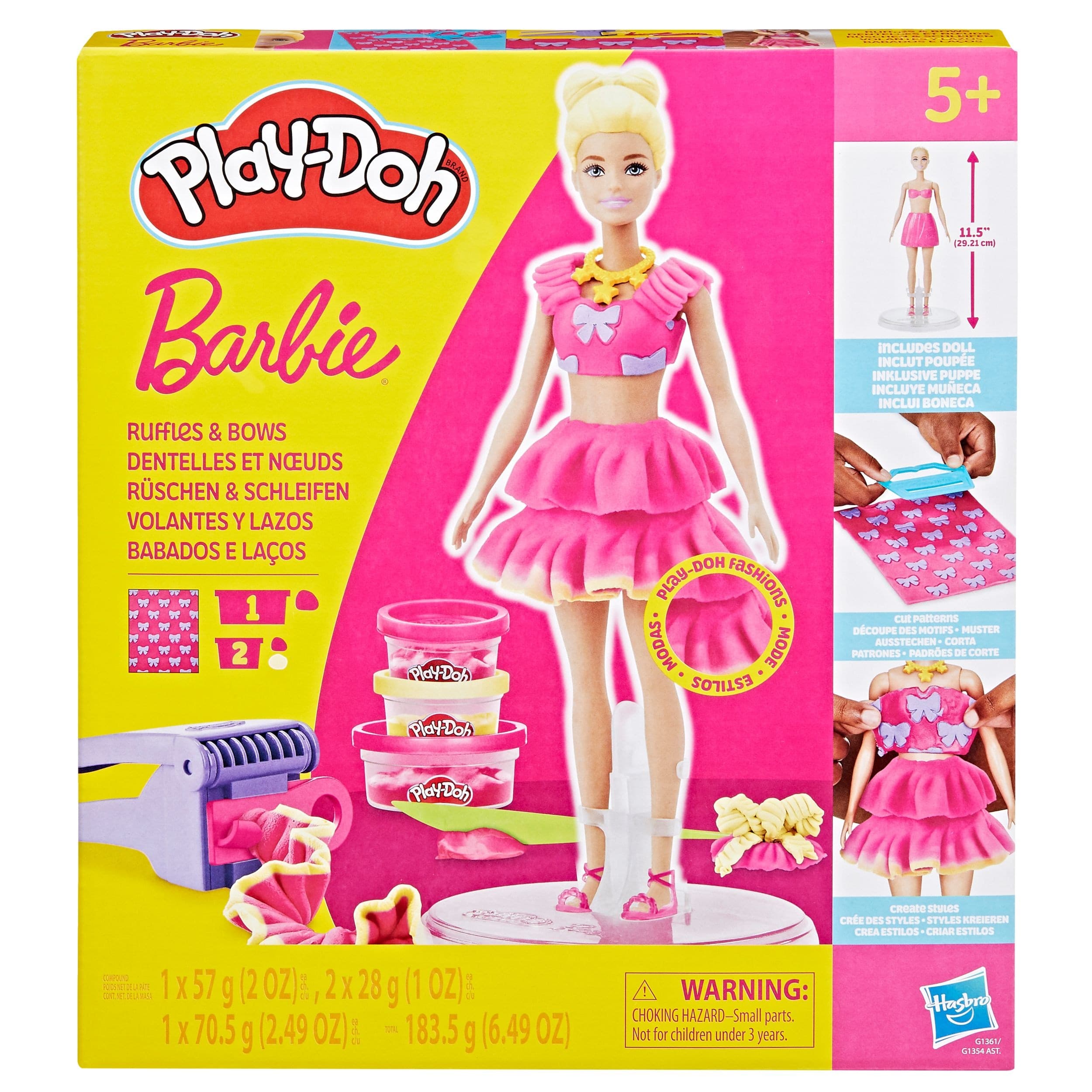 Play-Doh Barbie Dolls with Pre-Made Pattern Sheets