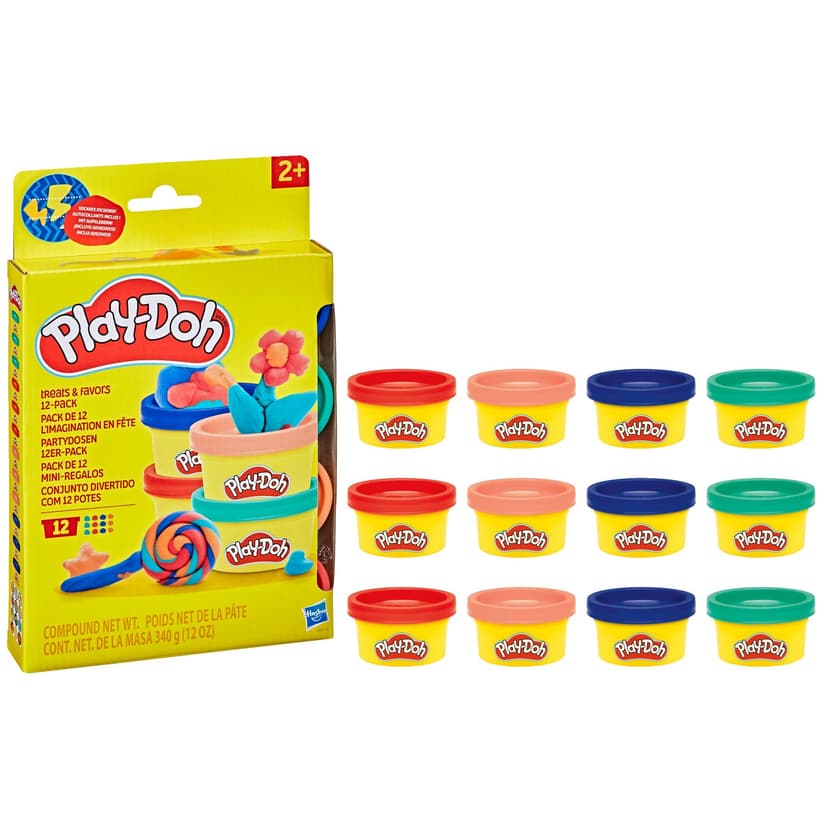 Play-Doh 4-Colour Share Bag for Parties, 1-oz, 12-pc