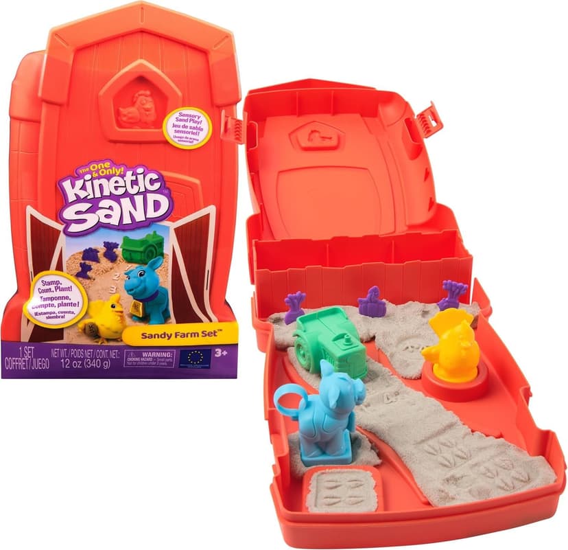 Kinetic Sand Single-Colour Sandy Farm Set for Ages 3+