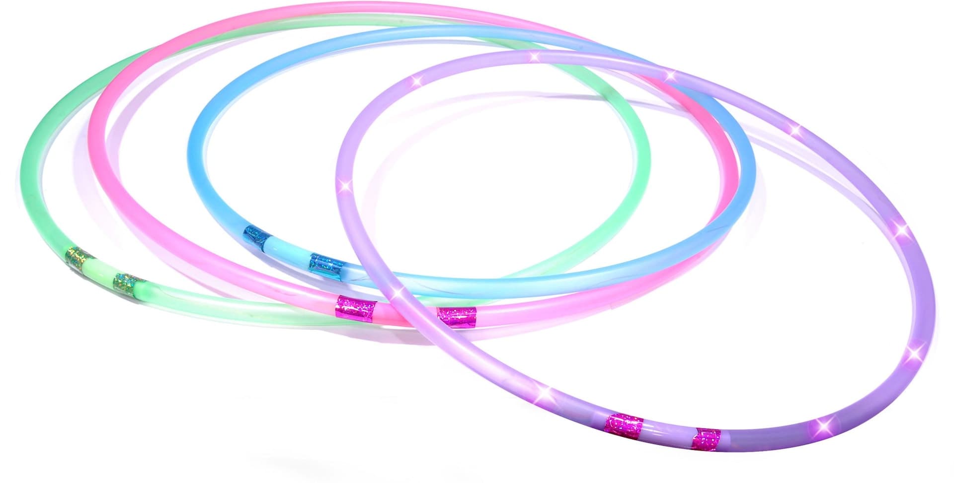 Goofy Foot Kids' LED Light-Up Hula Hoop, Multi-Coloured, Assorted, Ages 5+, for Summer/Backyard Activities