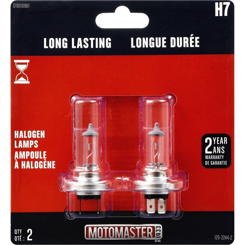 H7 MotoMaster Long Lasting Halogen Bulb, 2-pk
