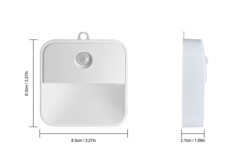 NOMA Battery-Operated Motion Sensor Round LED Surface Mount Light, Warm White