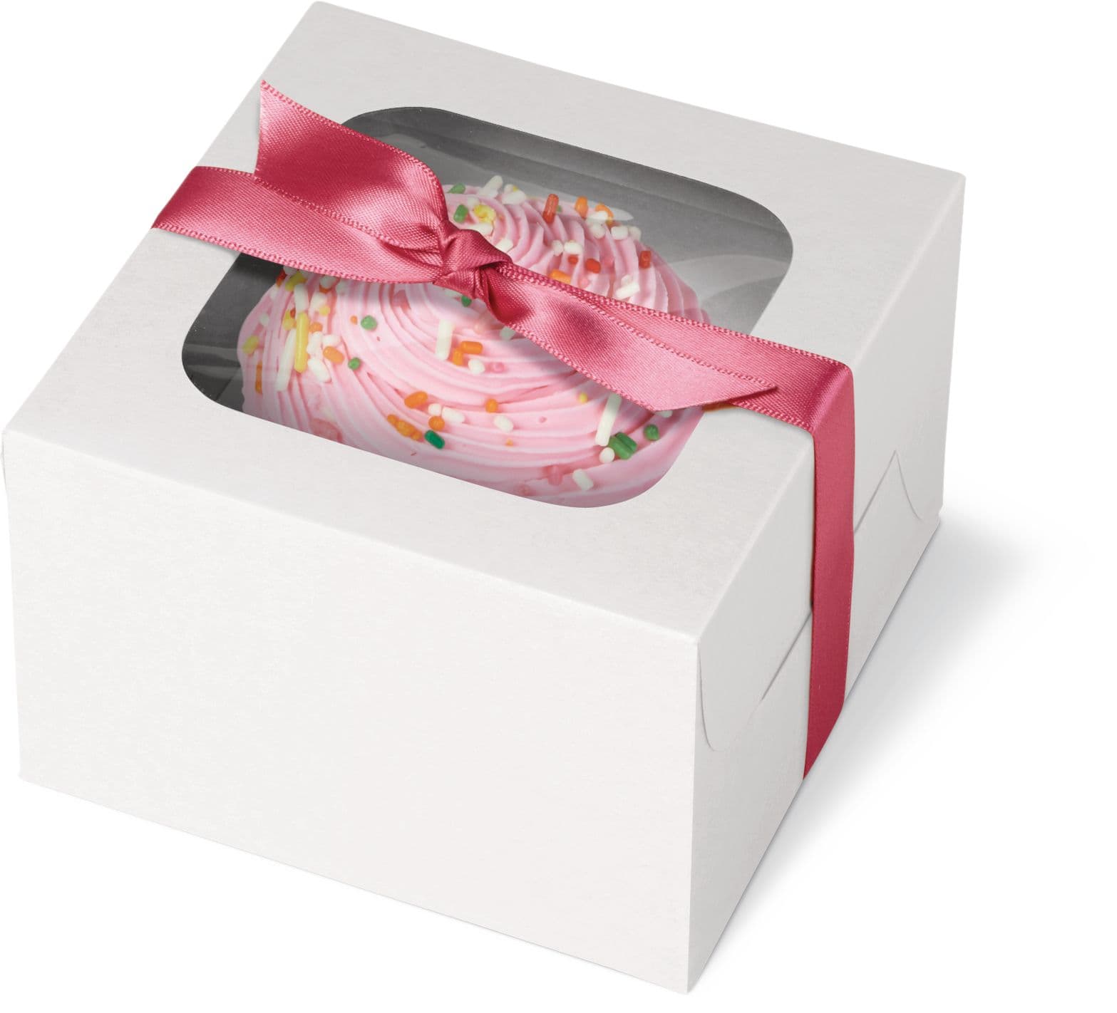 Wilton Square Window Cupcake Treat Party Boxes, White, 4.5-in, 3-pk, for Carrying Cake/Cupcakes/Cookies/Baked Goods