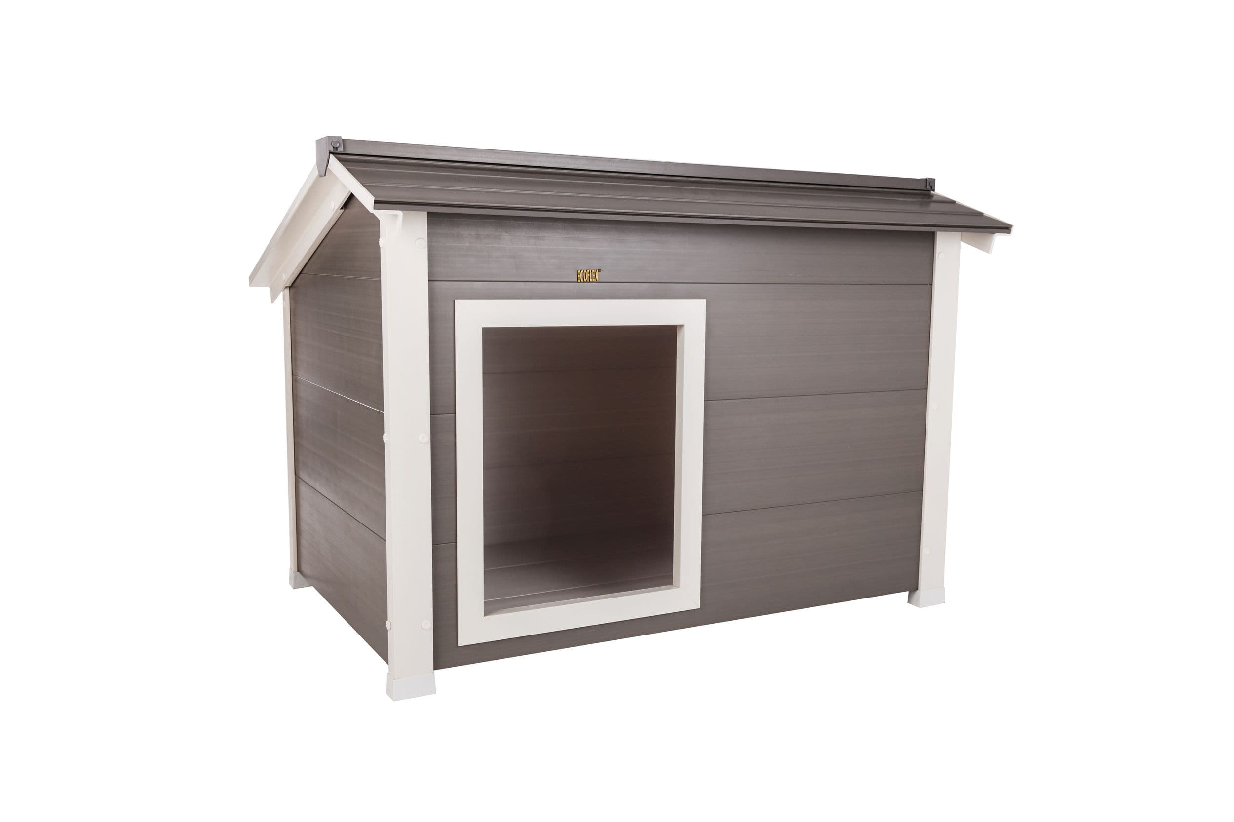 New Age Pet® ThermoCore™ Insulated Outdoor ECOFLEX® Dog House, Grey, X-Large