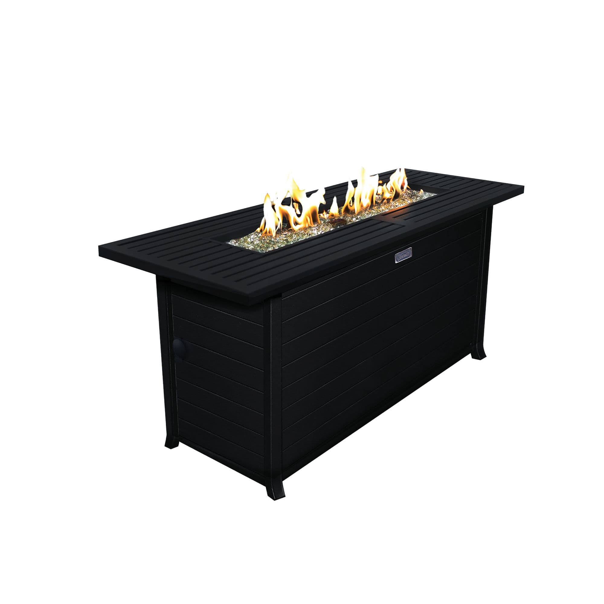Sunbeam Elite Linear Aluminum Fire Table, Includes Lid & Protective Cover