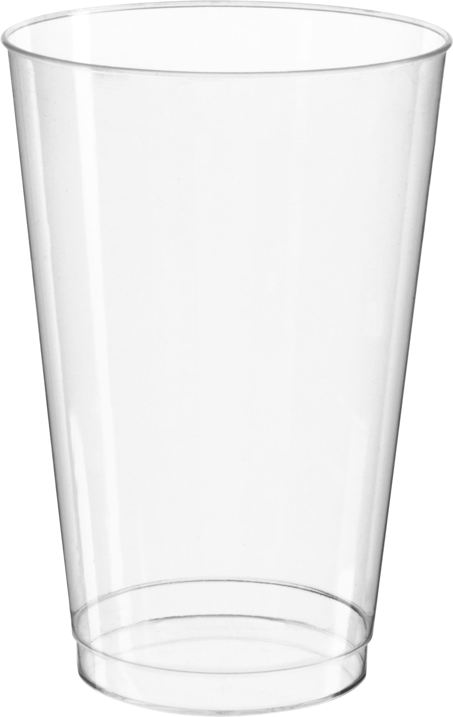 Big Party Pack Plastic Reusable Tumbler Cups, Clear, 14-oz, 32-pk, for Christmas/Thanksgiving/New Year's Eve/Birthday Party