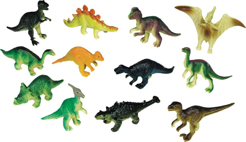Prehistoric Dinosaur Toy Favours, Multi-Coloured, 36-pk, for Birthday/Party Favour