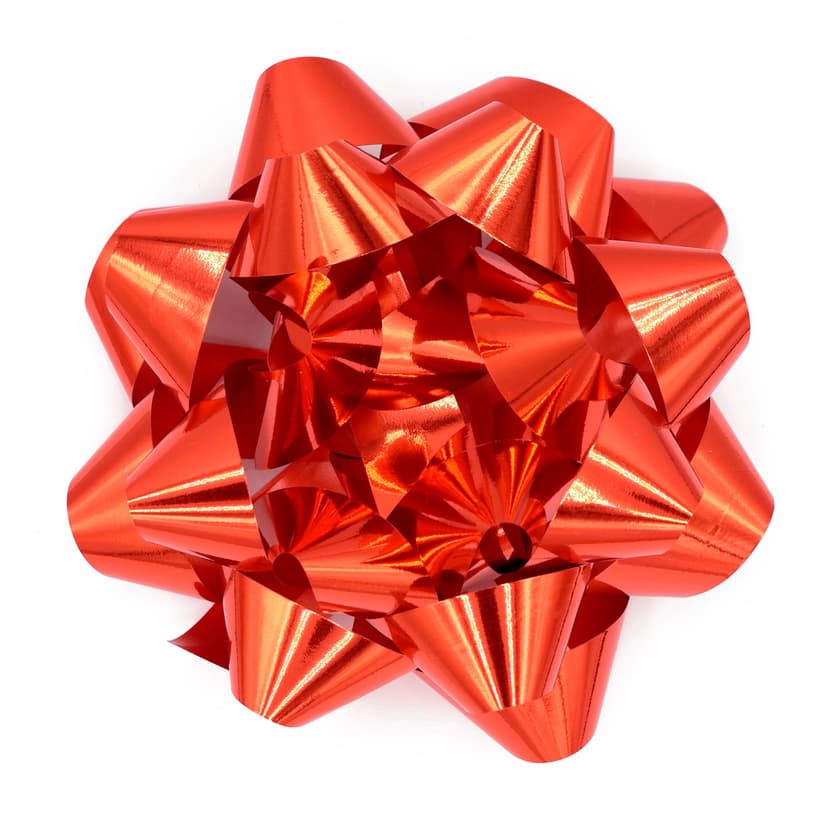 Gift Wrapping Bow, Red, 9-in, for Valentine's Day/Birthday/Graduation