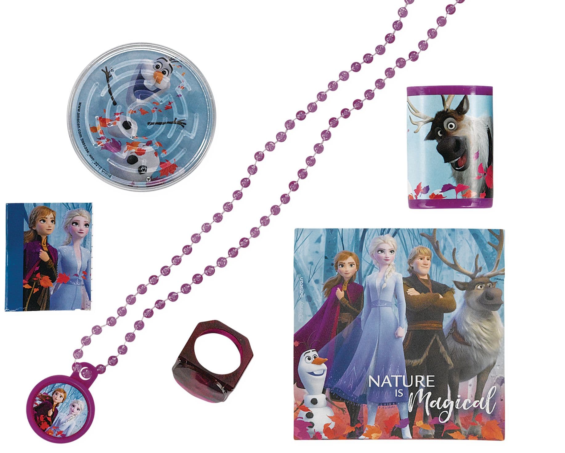 Disney Frozen Elsa & Anna Mega Mix Party Favour Pack, Blue/Purple, 48-pk, for Birthday/Party Favour