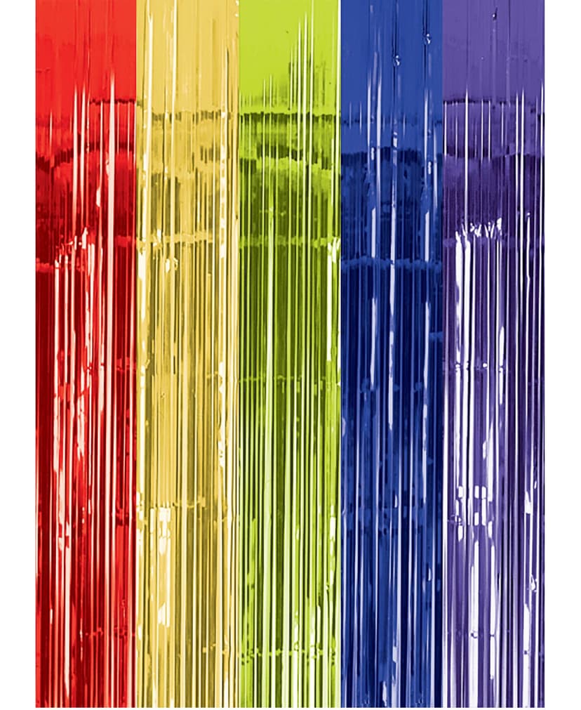 Hanging Doorway Curtain Decoration, Rainbow, 12.25-in, for Pride