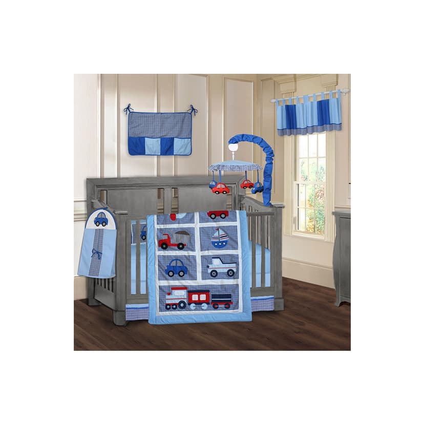 BabyFad Transport 9 Piece Baby Crib Bedding Set