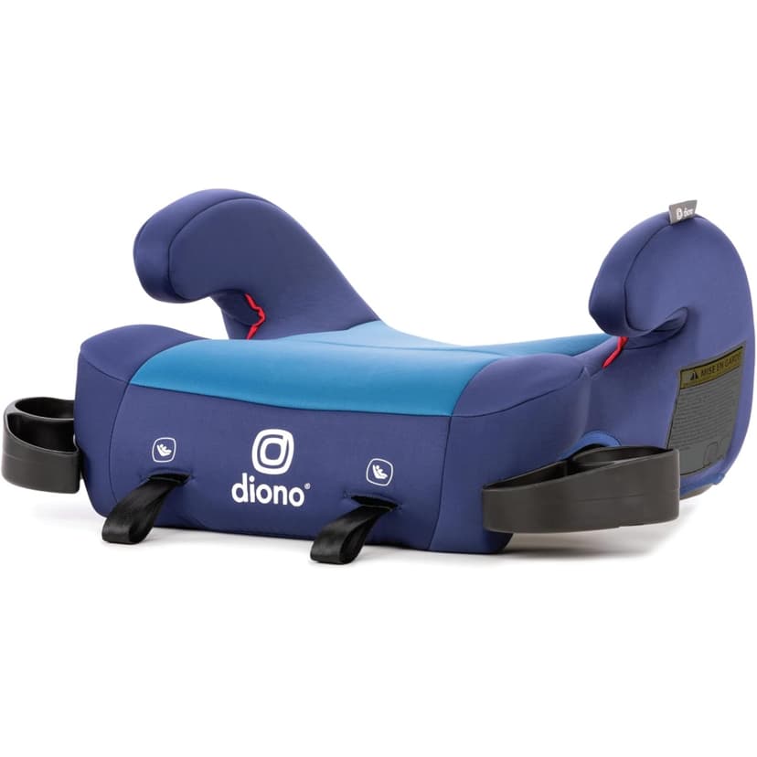 Diono Solana 2 XL Backless Booster Car Seat (18–54 kg) – Lightweight Booster with LATCH Connectors & Dual Cup Holders – Blue