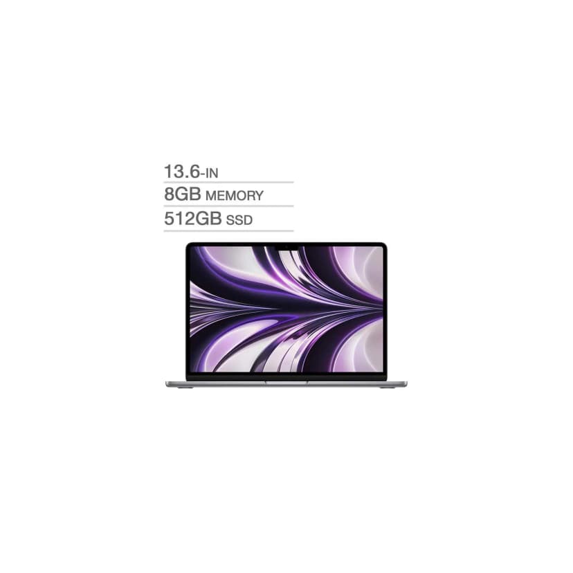 Apple MacBook Air 13.6-inch / M2 Chip 8-core CPU / 8GB RAM / 512 GB / Space Gray / English - Brand New