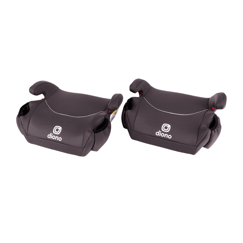 Diono Solana Backless Booster Car Seats, 2-Pack, Lightweight, Machine Washable Covers, Cup Holders, No Latch, Pink for Kids 40–100 lb