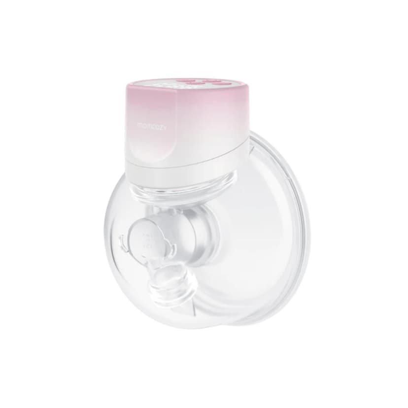 Momcozy S12 Pro Hands-Free Breast Pump Wearable, Single Wireless Pump with Comfortable Double-Sealed Flange, 3 Modes & 9 Levels Electric Pump Portable, Smart Display, 24mm