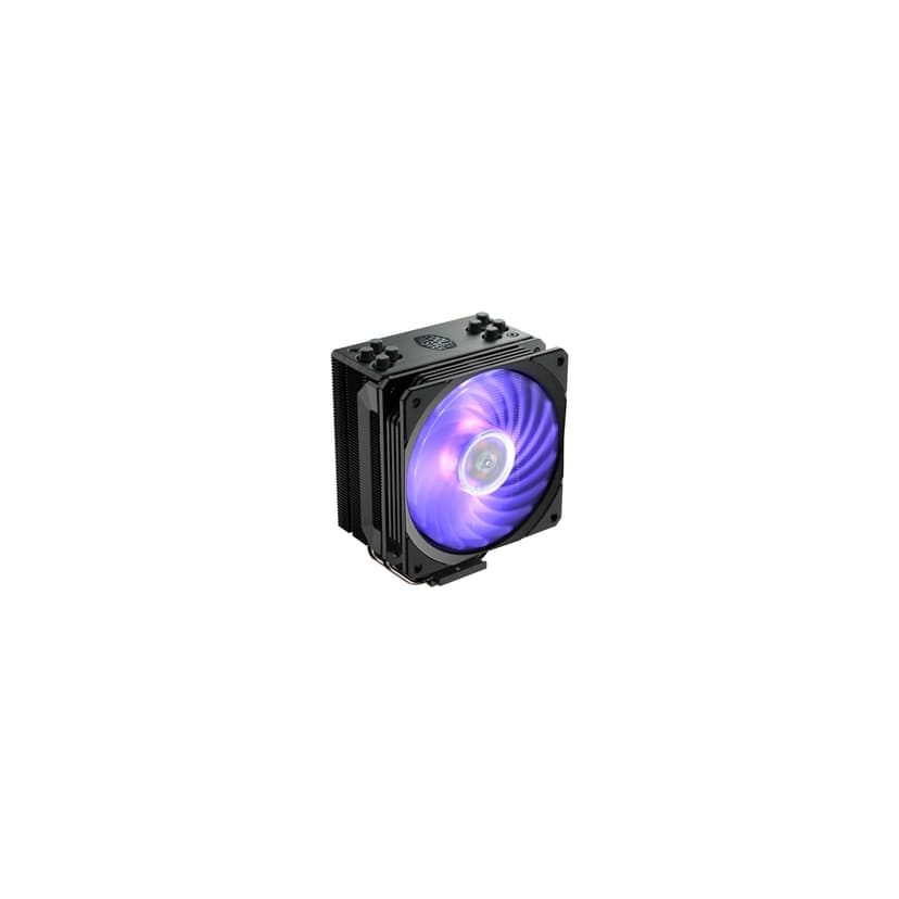 Hyper 212 Black Edition RGB CPU Air , SF120R RGB Fan, Anodized Gun-Metal Black, Brushed Nickel Fins, 4 Copper Direct Contact Heat Pipes for AMD Ryzen/Intel LGA1700/1200/1151