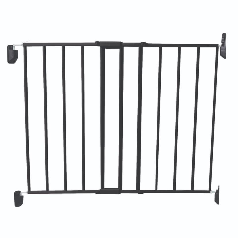 Top of Stairs Metal Décor Swing Gate - Black