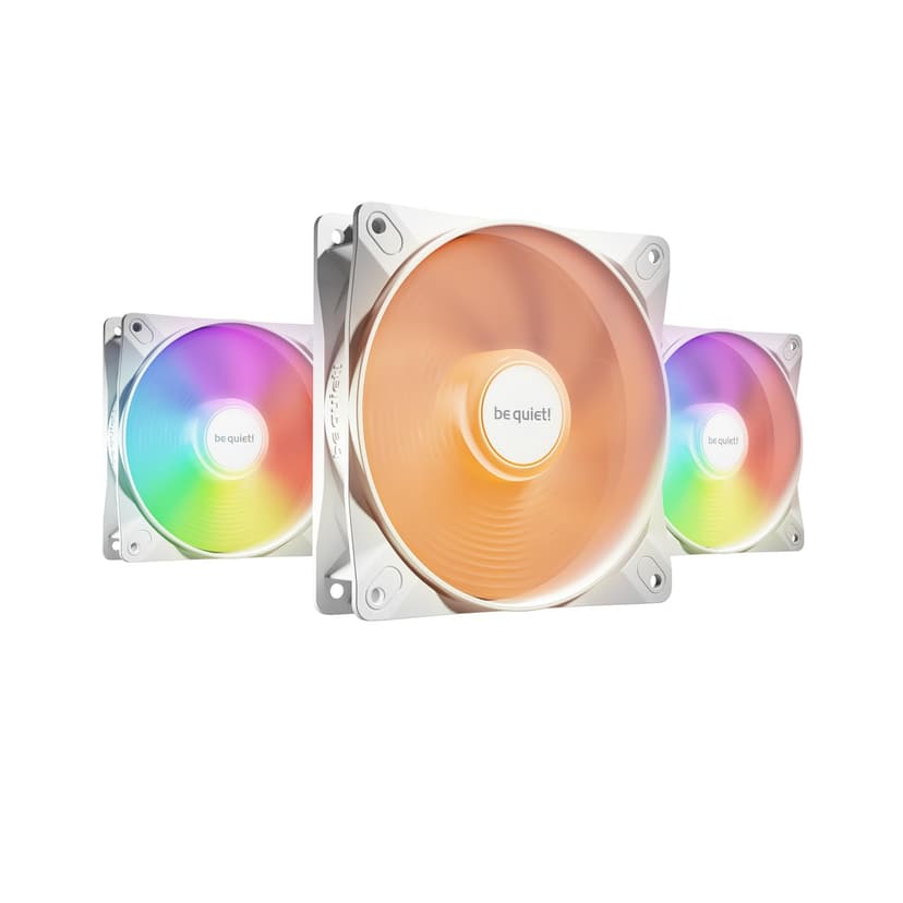 be quiet! Light Wings LX 120mm PWM PC Case Fan | White | Triple-Pack | BL122